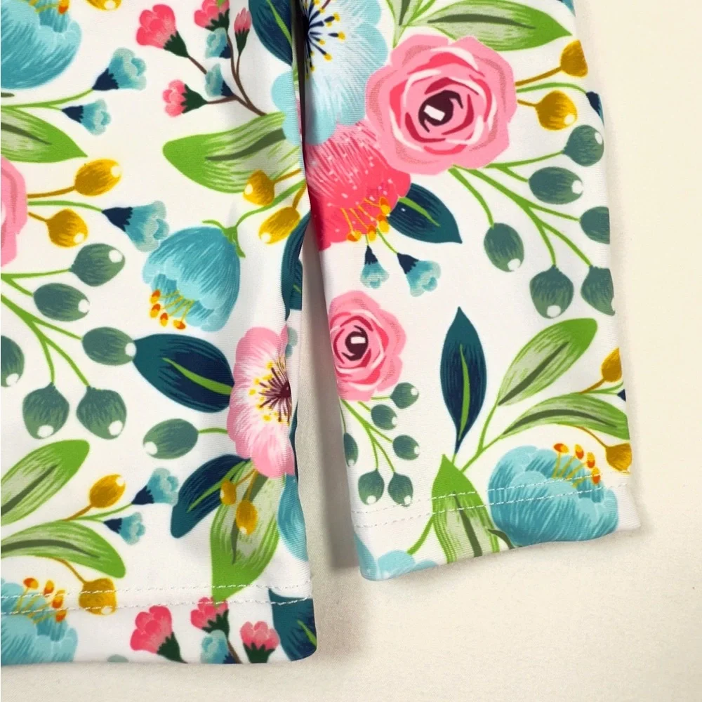 MILLIE LOVES LILY Girls‎ Floral Long Sleeve Rashguard 12M Swim Beach Summer